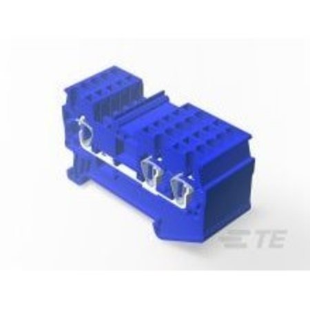 TE CONNECTIVITY 1.5Mm^2 1 In 2 Out Spring Terminal Block 2271553-2